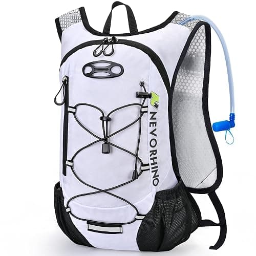 Lightweight Hydration Backpack, Running Backpack with 2L Water Bladder, Hydro Water Daypack for Cycling Hiking Rave for Men Women - Image 1