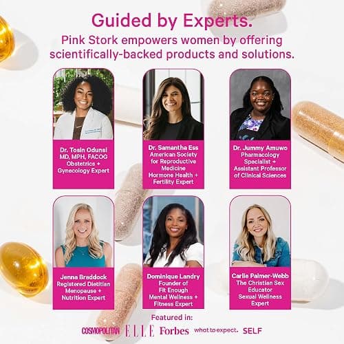 Pink Stork Total Postnatal Vitamin & DHA: Postpartum Multivitamin with Iron, B-Complex, & Folate, Breastfeeding Vitamins for Moms, Post Pregnancy Prenatal Vitamin, Women-Owned, 60 Capsules thumbnail 4
