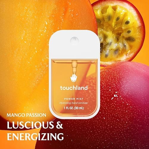 Touchland Power Mist Hydrating Hand Sanitizer Spray, TROPICAL Trio Set (Beach Coco, Wild Watermelon, Mango Passion), 1 FL. OZ. Travel Size (Set of 3) thumbnail 2