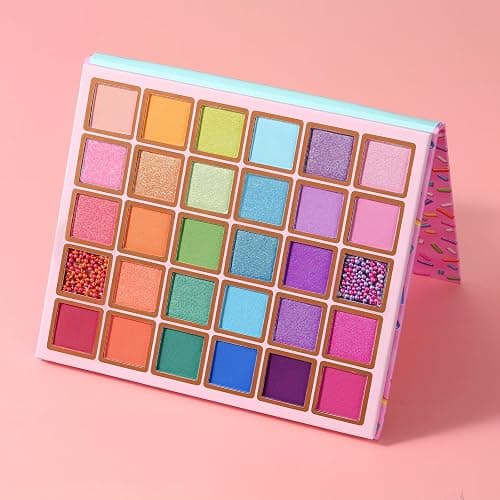 Tintark 30 Colors Makeup Eyeshadow Palette for Beauty & Matte Metallic Shimmer Pearl Glitter Eye Shadow Pallet & Rainbow Colorful Eye Makeup for Girls & Highly Pigment Eyeshadow Cosmetics thumbnail 7