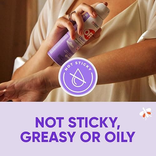 OFF! Clean Feel Picaridin Insect & Mosquito Repellent Bug Spray, 5 oz, 2 pk | Aerosol Spray, 20% Picaridin Formula, Fragrance Free, Lightweight, Long Lasting Protection from Mosquitoes, Flies, Ticks thumbnail 4