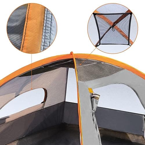 Amazon Basics Dome Camping Tent with Rainfly and Carry Bag - 4 Person thumbnail 4