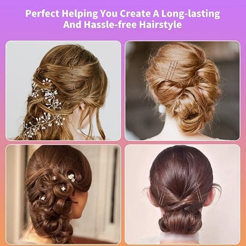 400Pcs Bobby Pins Brown, Cyluer Bobby Pin, 2 Inch Premium Bobby Pins Secure Hold & Pain Free For Women Girls and Kids, Invisible Wave Hair Pins Bulk With Storage Case, Suitable For Various Hairstyles thumbnail 4