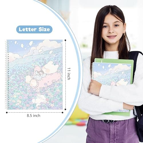 YUATCYA Large Sticker Collecting Book Storage Album 8.5 x 11 Inch Reusable Stickers Organizer Collection Notebook with 40 Sheets Blank Release Paper Letter Size (Hillside) thumbnail 2