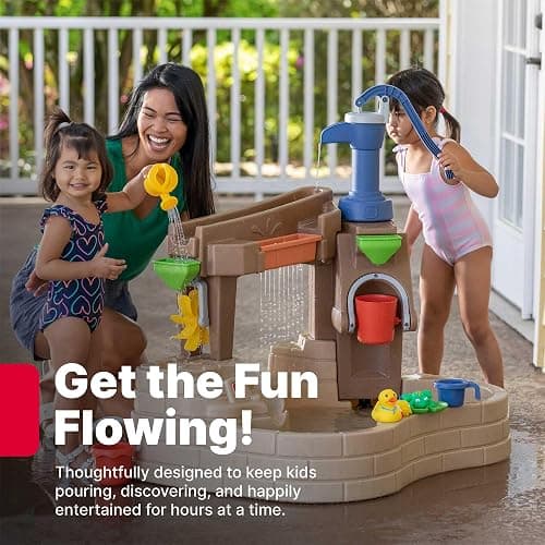 Step 2 Pump & Splash Discovery Pond Water Table, Kids Water Sensory Activity Pool, Summer Outdoor Toys, 10 Piece Toy Accessories, For Toddlers 2+ Years Old thumbnail 4
