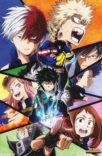 Trends International My Hero Academia-Faces Wall Poster, 22.375" x 34", Unframed Version, Bedroom - Image 1