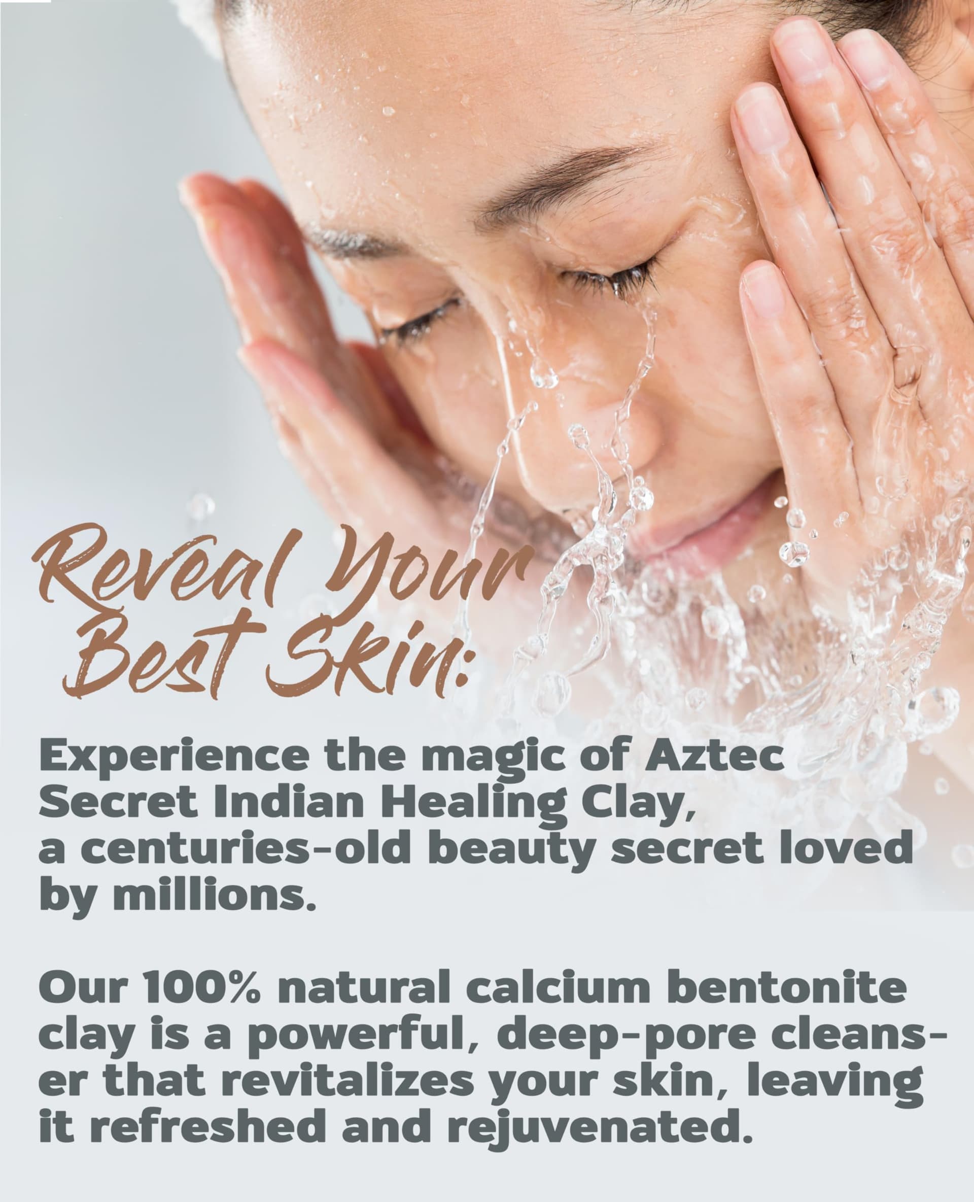 Aztec Secret – Indian Healing Clay 1 lb – Deep Pore Cleansing Facial & Body Mask – The Original 100% Natural Calcium Bentonite Clay – New Version 2 thumbnail 3
