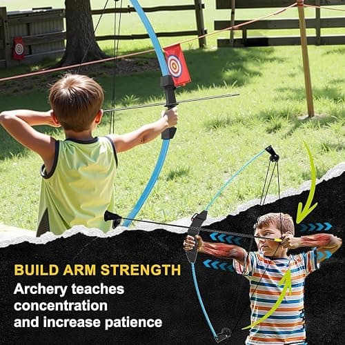 Uqtyb Youth Compound Bow and Arrow Set for Kids Ages 8-12 Beginner Archery Set for Boys Girls Backyard Archery Game Toy Gift for Outdoor Play & Target thumbnail 4