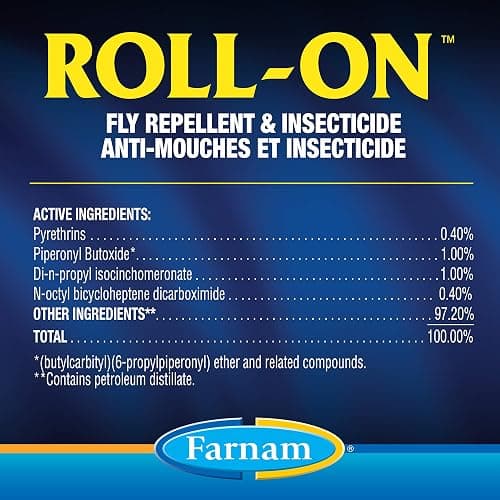 Farnam Endure Roll-On Fly Repellent for Horses Up to 7 Days Protection 2 oz | Long-Lasting Sweat-Resistant Protection for Faces, Ears, and Sensitive Areas, Repels Flies, Mosquitoes, Gnats and Ticks thumbnail 3