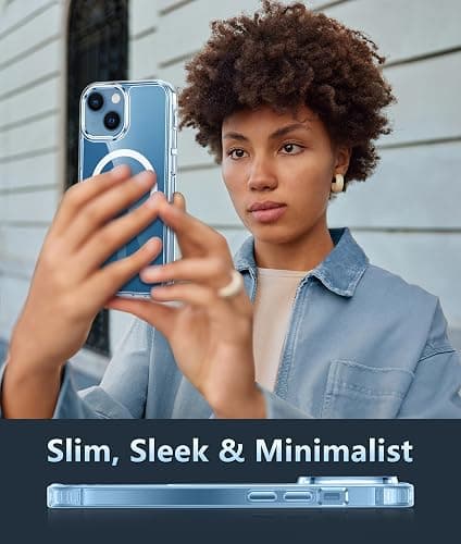 FNTCASE for iPhone 13 Mini Case: iPhone 12 Mini Case Clear Magnetic Phone Cases Compatible with Magsafe Slim Anti Yellowing Military Grade Drop Rugged Protective Transparent Cell Cover (A-Clear) thumbnail 6