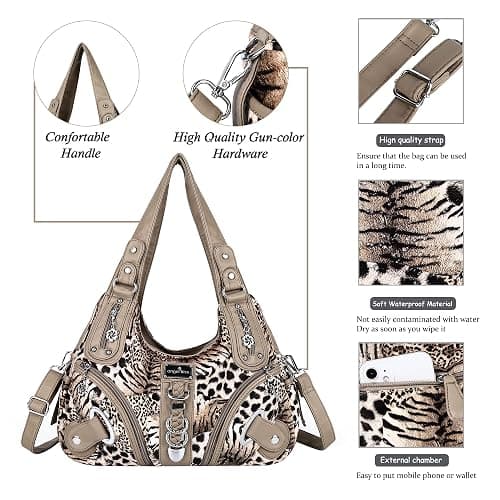 Angelkiss Hobo Purses and handbags for Women Satchel Handbag Women Purses Large Daily Shoulder Bags thumbnail 7