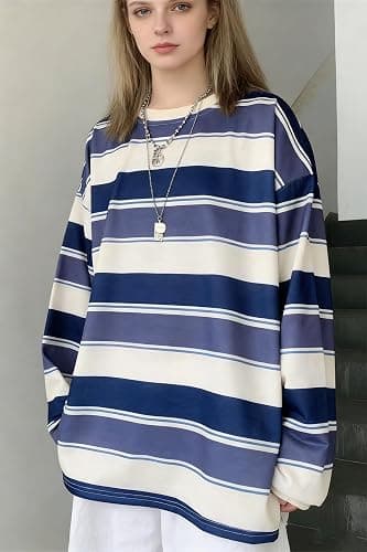 Grunge Shirt for Women Y2k Goth Shirts Long Sleeve Harajuku Aesthetic Top Punk T-Shirt thumbnail 5