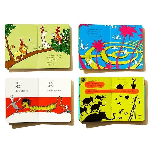 The Little Blue Boxed Set of 4 Bright and Early Board Books: Hop on Pop; Oh, the Thinks You Can Think!; Ten Apples Up On Top!; The Shape of Me and Other Stuff thumbnail 4