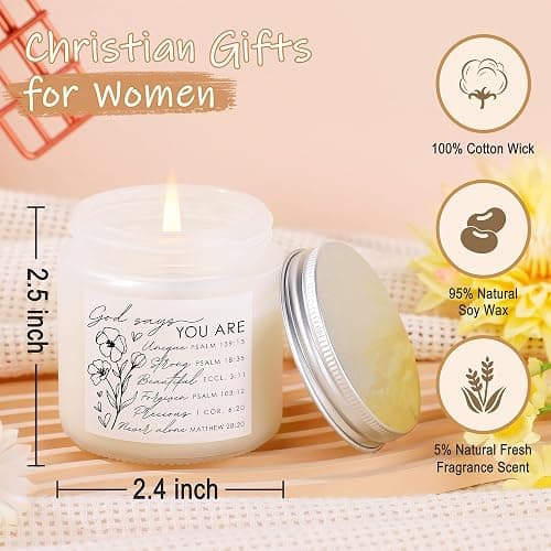 JTENGTOP Christian Religious Gifts for Women, Best Friend Sister Mom Christmas Birthday Gifts for Women Friendship Faith, Valentines Mothers Day Easter Ideas Present for Her Friends thumbnail 5