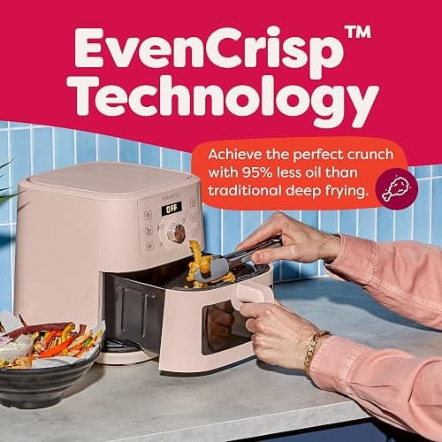 Instant Pot 4QT VORTEX 6-in-1 Mini Air Fryer, Air fry, Bake, Roast, Broil, Dehydrate or Reheat, Rosewater, 4 Quarts thumbnail 5