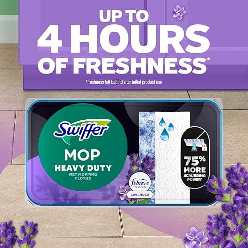 Swiffer Sweep and Mop Deluxe, Limited Edition Pink Wicked: for Good, 2-in-1 Floor Mopping and Sweeping Kit, 1 Sweeper Device, 5 Heavy Duty Dry Sweeping Cloths, 3 Heavy Duty Wet Mopping Cloths thumbnail 13