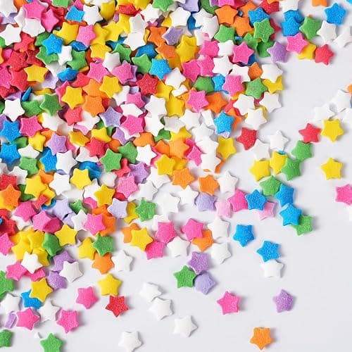 Star Sprinkles, Edible Confetti Sprinkles, 4.23oz Rainbow Sprinkle for Cake Decorating, Cupcakes, Baking, Donuts, Ice Cream Topper, and Cakecircle(120g) thumbnail 3