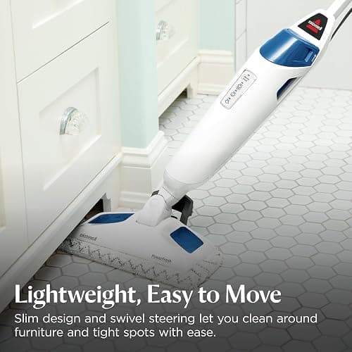 Bissell Power Fresh Steam Mop with Natural Sanitization, Floor Steamer, Tile Cleaner, and Hard Wood Floor Cleaner with Flip-Down Easy Scrubber, 1940A thumbnail 5