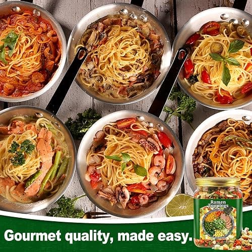 8oz Dried Ramen Toppings, 9 Dehydrated Vegetables for Instant Noodles & Miso Soup, Plant-Based Add-Ins for Chicken Soup, Veggie Salad & Vegan Ramen - Clean Label, Quick Prep thumbnail 7
