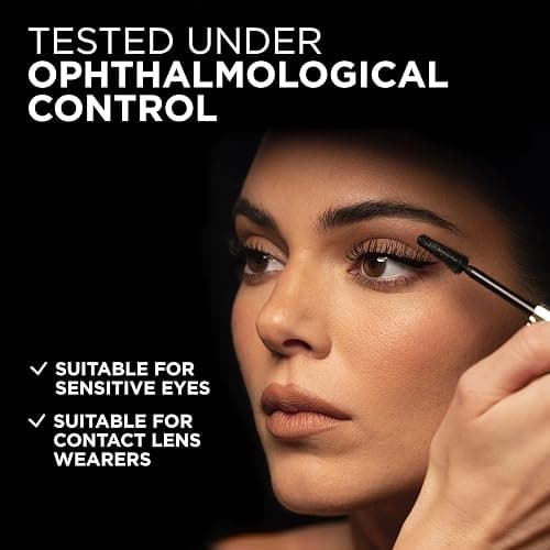 L'Oreal Paris Voluminous Panorama Mascara, Volumizing and Lengthening Mascara, Washable Longwear and Smudge Resistant Make Up, Blackest Black, 0.33 Fl Oz thumbnail 6