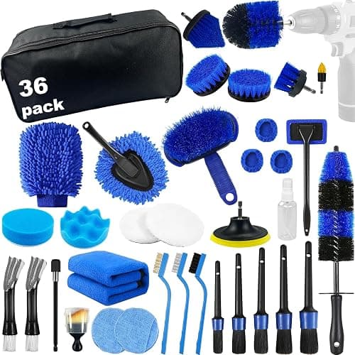 Car Detailing Kit,36pcs Car Detailing Brush Set,Car Cleaning Kit with Professional Car Detailing Brush Set,Auto Detailing Brush Set,Car Wash Kit,Car Detailing Kit Interior Exterior Wheels Cleaner - Image 1