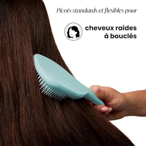 Tangle Teezer Large Ultimate Detangler Hairbrush - For Wet & Dry Hair - Detangling Brush for Thick, Curly & Long Hair - Two-Tiered Teeth Reduce Breakage & Eliminate Knots - Large Paddle - Marine Teal thumbnail 3