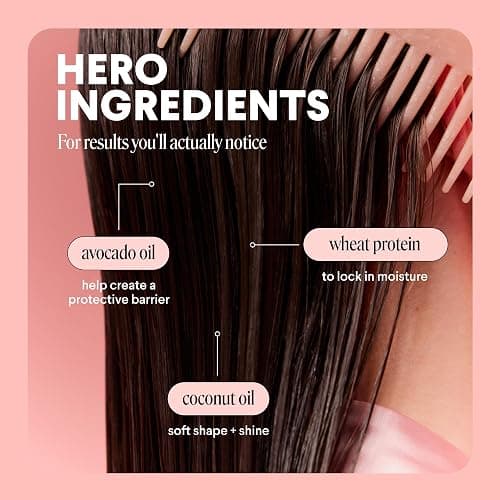 MONDAY HAIRCARE Smooth Shampoo + Conditioner Bathroom Set (2 Count) 27 oz Each For Frizzy, Coarse & Curly Hair Made with Coconut Oil, Shea Butter & Vitamin E 100% Recyclable Bottle Pink thumbnail 5