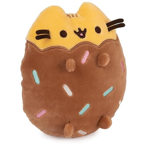 GUND Pusheen Chocolate Dipped Cookie Squisheen, Stuffed Animal for Ages 8 and Up, Brown/Yellow, 6” thumbnail 2