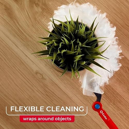 O-Cedar Flex & Catch Heavy Duty Dusting Kit with 15 Disposable Duster Refills | New & Improved Model | Extendable 3 Ft Handle with Stay-On Duster Hook | Traps 3X More Dust Than Feather Dusters thumbnail 8