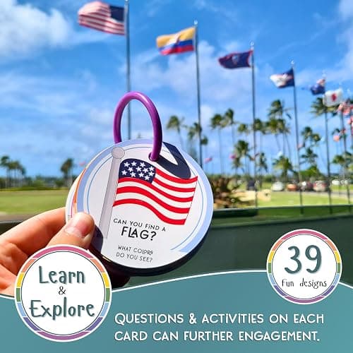 LMC Products Children's Scavenger Hunt | Toddler Activities | Games for 2, 3 Year Old's & Up | Kids Educational Scavenger Hunt Cards (Travel Edition) thumbnail 3