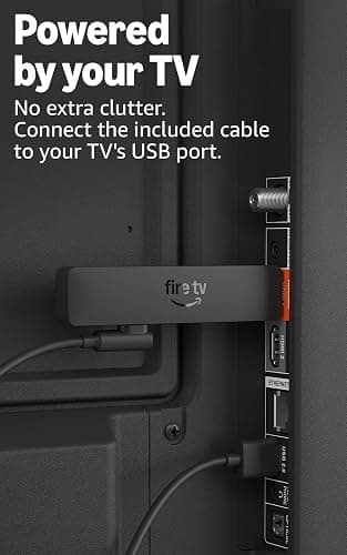 Amazon Fire TV Stick HD (newest model), free & live TV, Alexa Voice Remote, powered by the TV, our most portable Fire TV Stick thumbnail 3