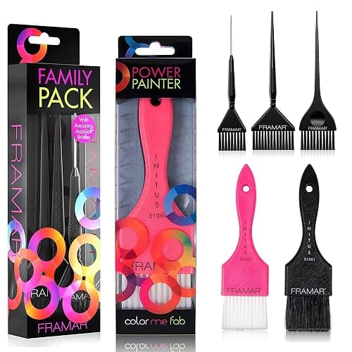 FRAMAR Power Painter Hair Dye Brush - Versatile Brush for Hair Coloring and Dying with Precise Application - Image 1