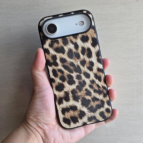 DMaos für iPhone 17 Pro Fall für Frauen, Leoparden-Design Kunstleder Abdeckung, Klassische Mode für iPhone17 Pro 6.3 Zoll - Braun thumbnail 9