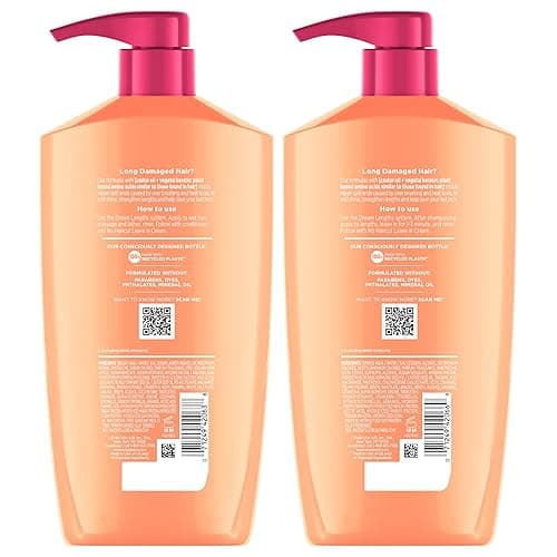 L'Oreal Paris Elvive Dream Lengths Shampoo and Conditioner Kit, Paraben Free, 1 kit - Shampoo & Conditioner set - 28 Fl Oz (Pack of 2) thumbnail 9