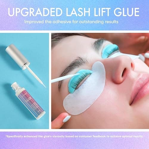 INSUTAM Professional Lash Lift Kit: Semi-Permanent Black Eyebrows Eyelash Perm Set - Salon Quailty Eyelash Lamination at Home for Women (Black) thumbnail 5