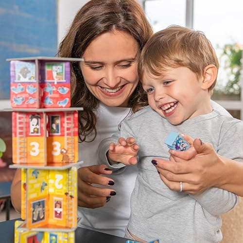 HABA 306193 My Very First Games – Rhino Hero Junior - A Cooperative matching and stacking game for ages 2+ (Made in Germany) thumbnail 6