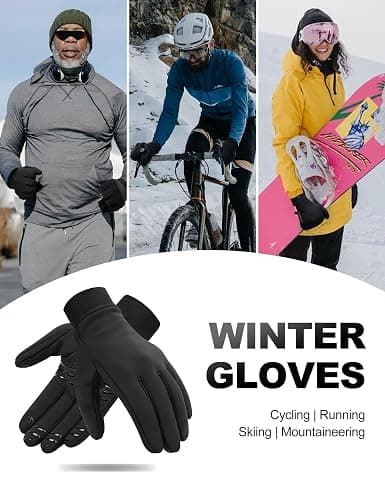 INBIKE Winter Gloves for Women Men, Touchscreen Warm Gloves Windproof Water Resistant, Thermal Lined Anti-Slip Insulated thumbnail 6