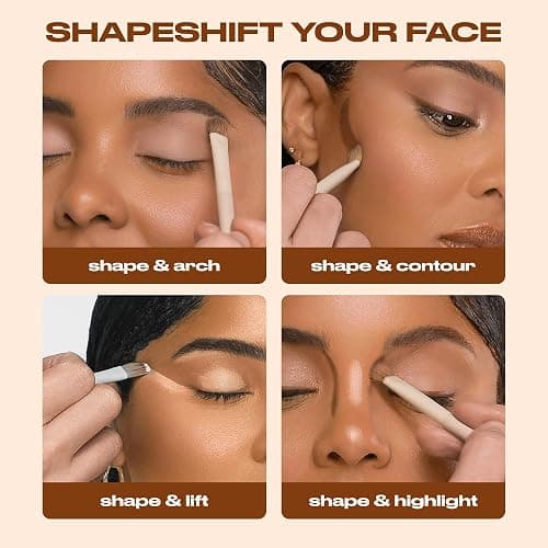 Urban Decay Naked Shaped Eyeshadow Palette - Multi-Use Neutral Eye & Face Palette, 14 Crease & Transfer-Resistant Shades, Up to 16HR Wear, Sculpting Creams, Defining Powders, Shimmer Highlighters thumbnail 3