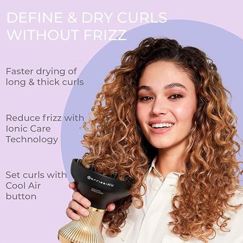 Bellissima Diffon Supreme Diffuser & Curly Hair Dryer - XL Diffuser for Long Waves, Curls, Coils - Cool Button - Anti-Frizz Technology thumbnail 2