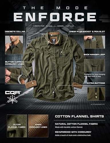 CQR Flannel Shirt Plaid Shirt Work Shirts thumbnail 7