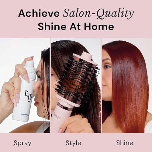 L'ANGE HAIR Glass Hair Heat Protectant Spray | Anti-Frizz Blow Dry Mist | Long Lasting Hold & Shine | Humidity Protection | Thermal Heat Protection Spray | Lightweight Blow Out Primer, 5 fl oz Bottle thumbnail 3