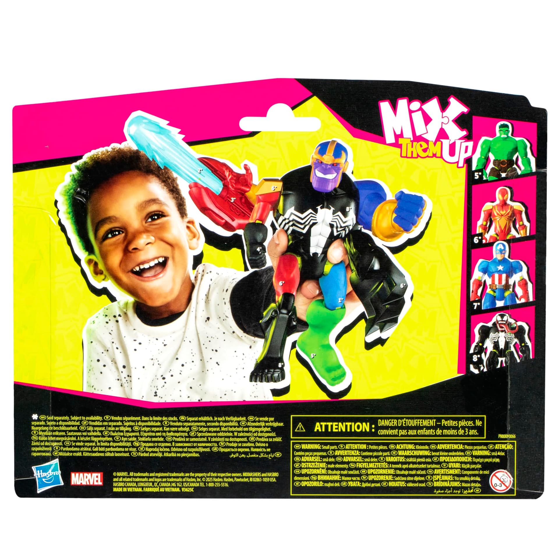 MixMashers Marvel Thanos Customisable Avengers Mix and Match Deluxe Action Figure & Accessories thumbnail 13