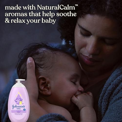Johnson's Baby Bedtime Lotion, Soothing NaturalCalm Aromas, Gentle Nighttime Baby Lotion, Helps Relax & Soothe, Hydrating, No added Parabens & Dyes, 27.1 fl. oz thumbnail 4