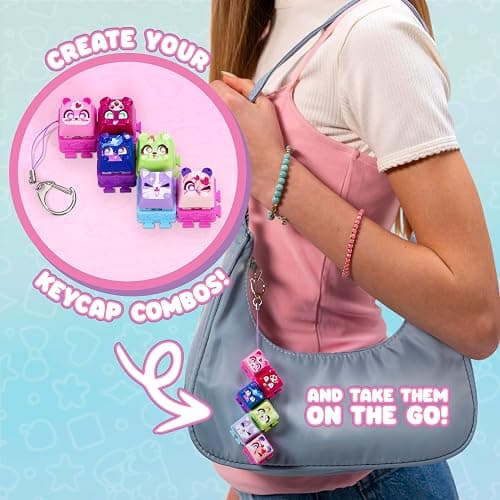 Clickeez 5-Pack | 5 Collectible Character Keyboard Keys Click and Clack | Create Your Own Keychain | Ages 6+ thumbnail 7