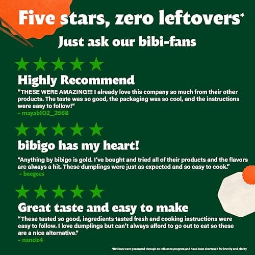 Bibigo Chicken and Vegetable Steamed Dumplings, 6.6 Oz thumbnail 10