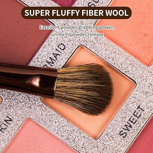 MAANGE 13 Pcs Makeup Brushes with Bag, Multi-functional Eye Makeup Brush Set Professional Blending Eyeshadow Concealer Eyebrows Eyeliner (Brown) thumbnail 5