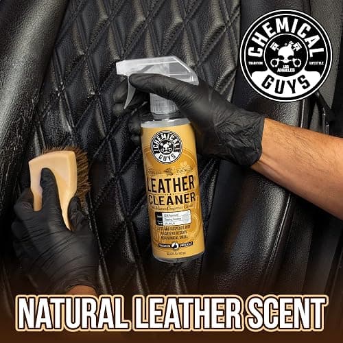 Chemical Guys Colorless and Odorless Leather Cleaner - Safe for Natural, Synthetic, Faux, and Pleather, Car Interior Cleaner, Safe for Furniture, Boots, Apparel, & More - 16 oz thumbnail 7