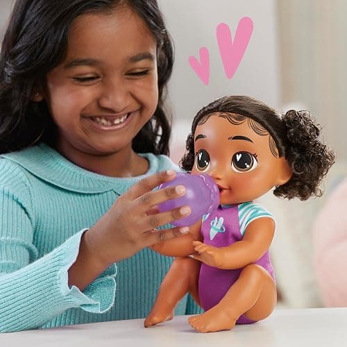 Baby Alive Crawl 'n Play Tilly Tinker Electronic Crawling Baby Doll Set, Black Hair, Kids Toys for Girls & Boys 3 Years & Up, 10.75 Inches thumbnail 6