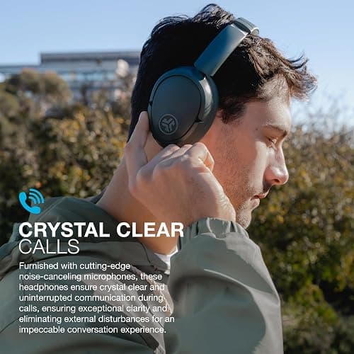JLab JBuds Lux ANC Wireless Headphones, Sage, Hybrid Active Noise Cancelling, Customizable Sound, Spatial Audio Compatible, Premium Over-Ear Bluetooth Headset thumbnail 6