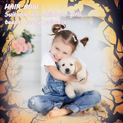 Mabor 4Pcs Bone Hair Clip White Bones Hairpins for Women Girls Hair Accessories for Halloween Cosplay Costume Party Daily Wear Hair Pins for Kids White Dog Bone Alligator Clips thumbnail 2